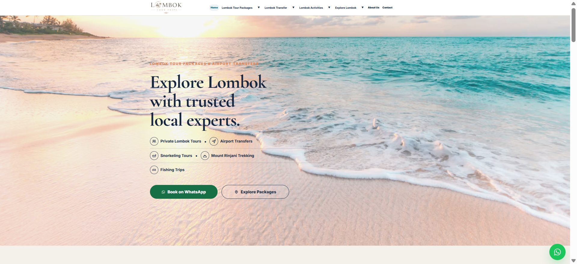 Lombok Tours Home